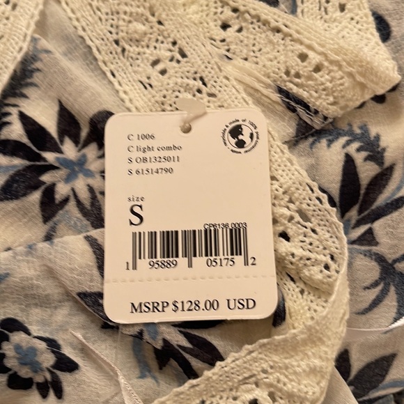 𝓯𝓹 Free People ~ Placed Print Lola Jacket | Kimono | Duster - Picture 9 of 9